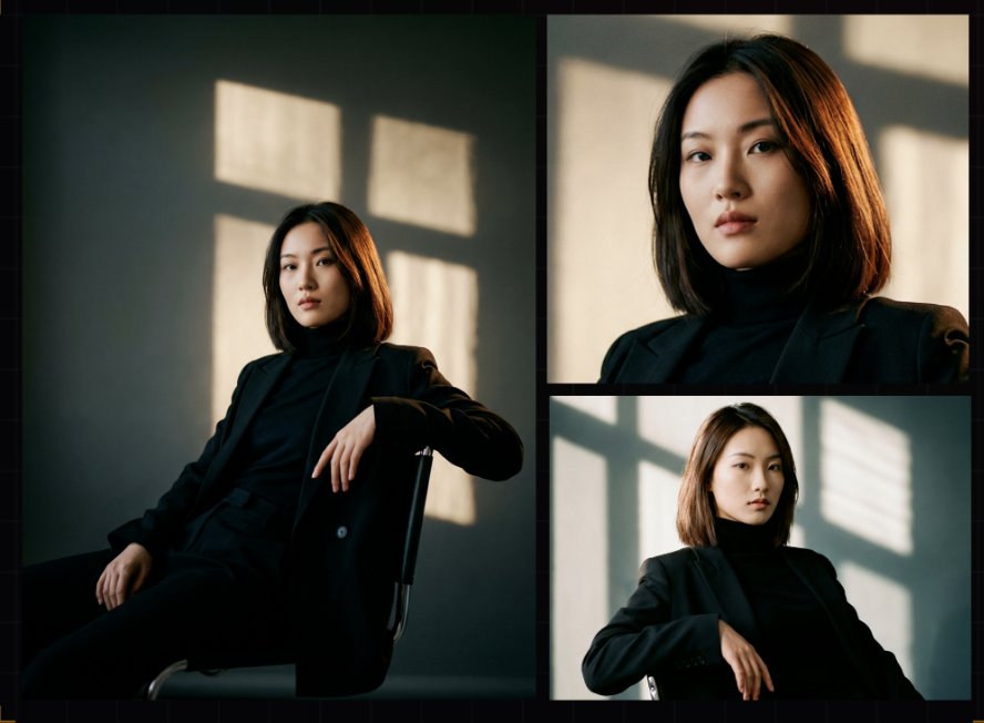 时尚电影肖像 prompt preview