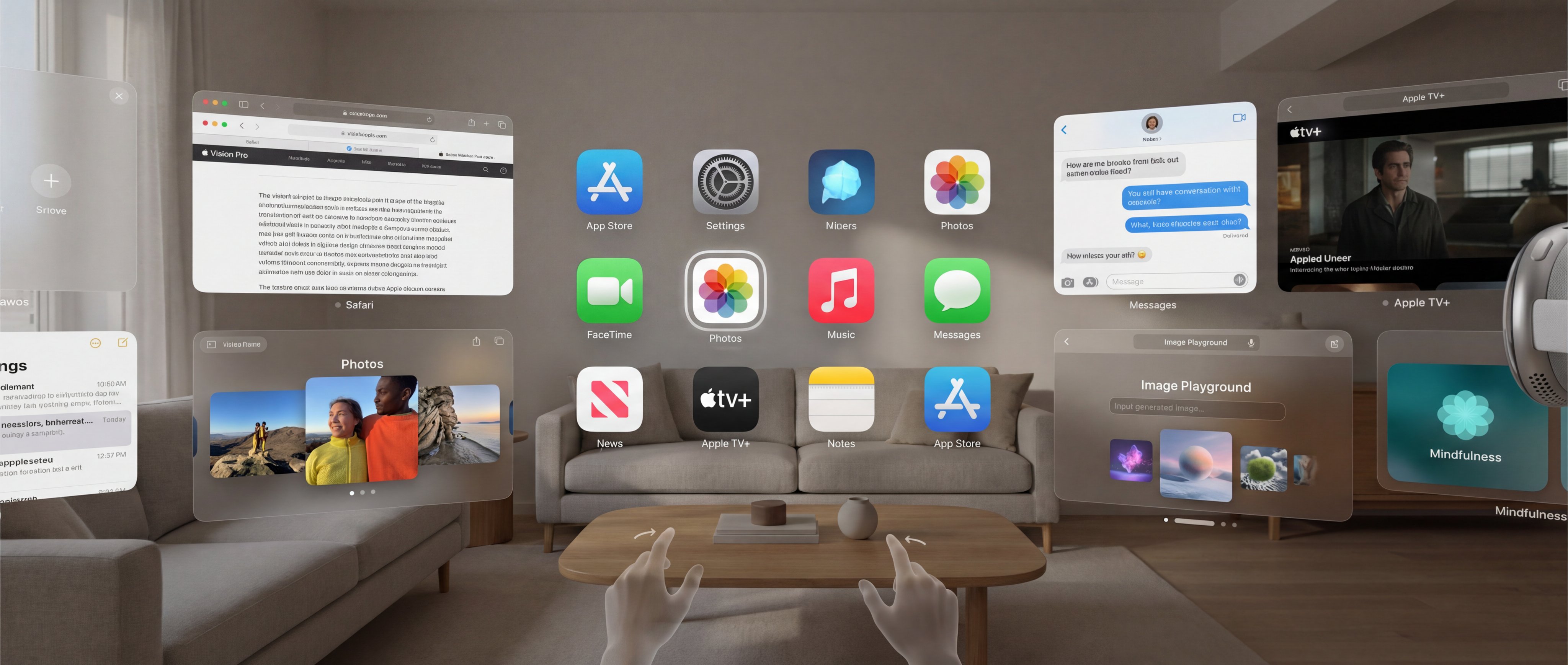 Apple vision Pro prompt preview